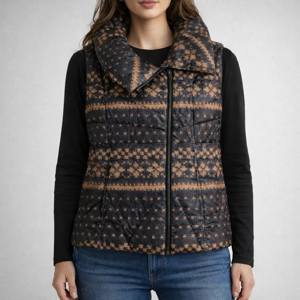 خرید  پافر زنانه پر طبیعی Andrew Marc اورجینال -سایز M | استوک مارکباز