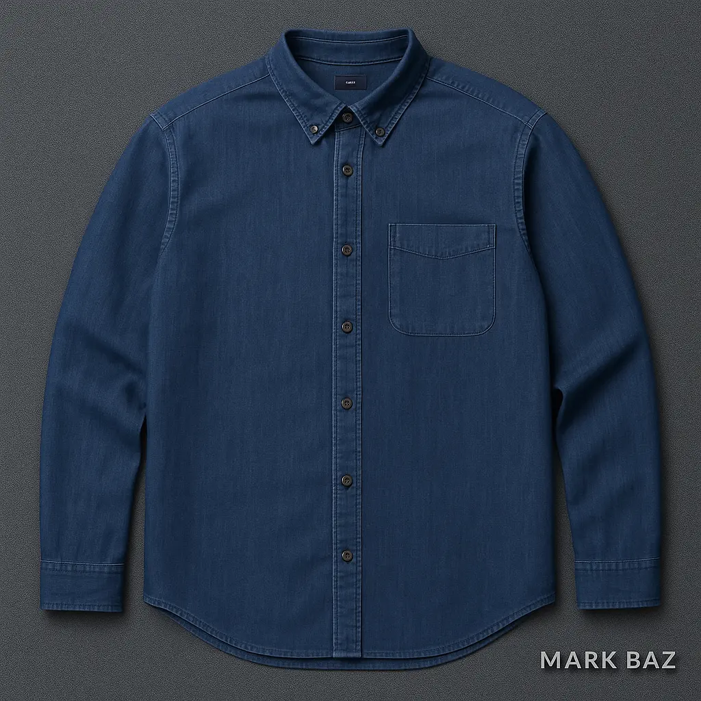 پیراهن جین استوک اورجینال GAP مردانه Slim Fit سایز XL | استوک مارک‌باز