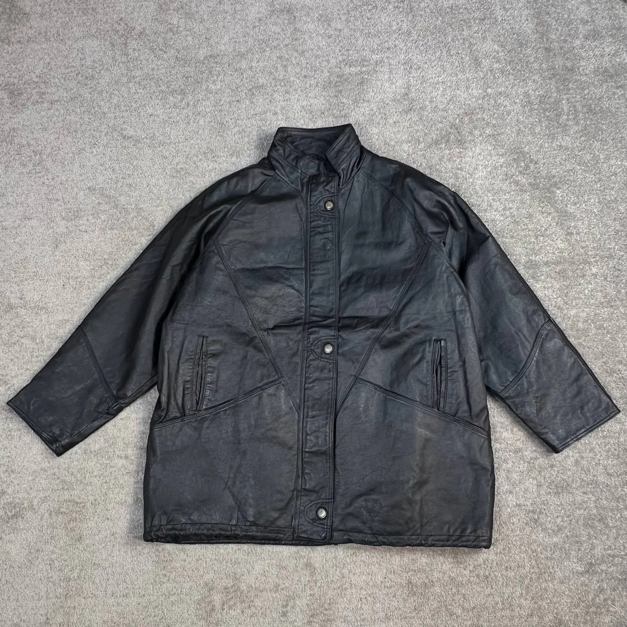 کاپشن چرم طبیعی گاوی Lisa Tossa | استوک | اورجینال مردانه