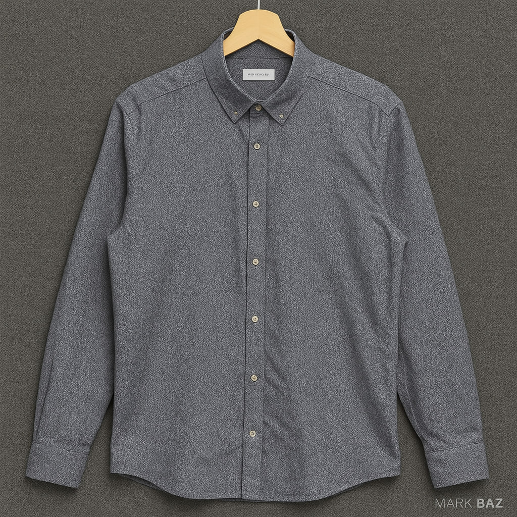 پیراهن مردانه ریزبافت خاکستری REDTAG MAN (اورجینال و استوک)