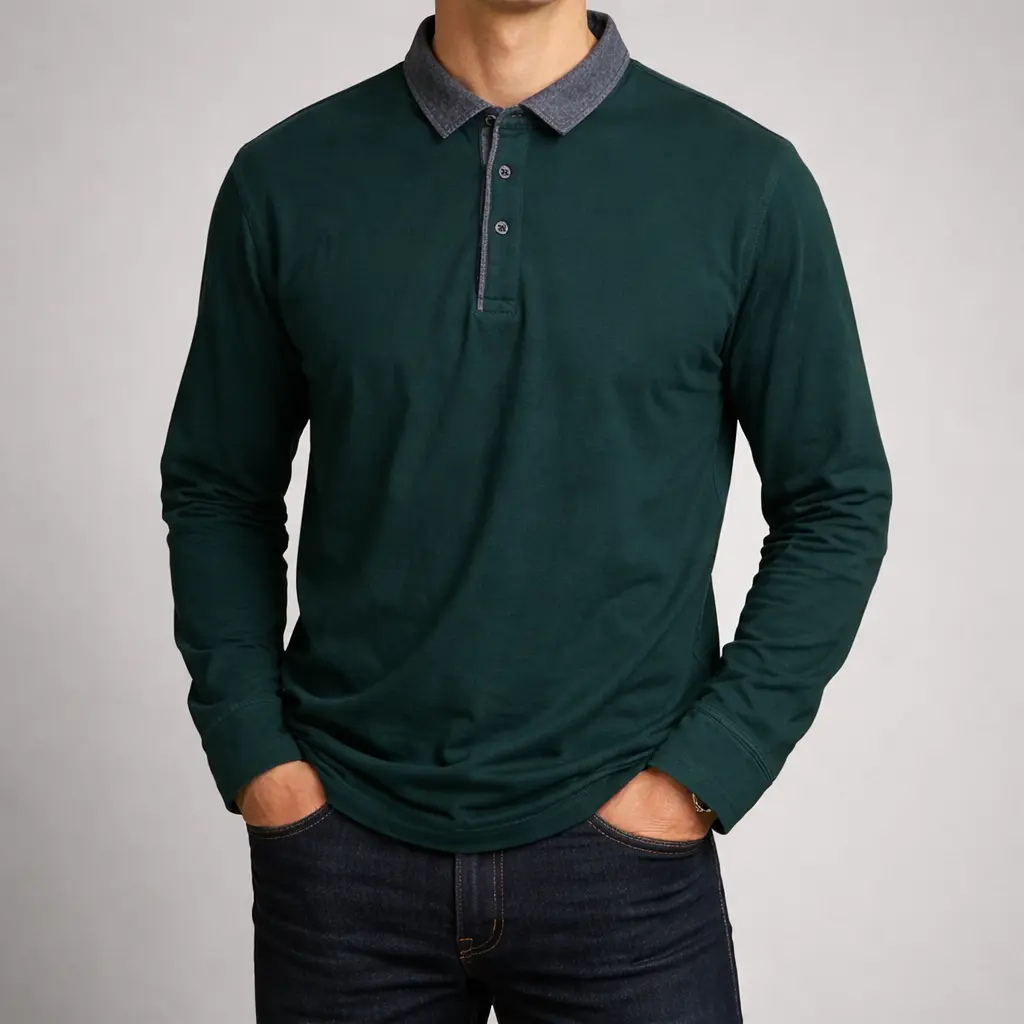 پولوشرت آستین‌بلند مردانه C&A Cello استوک اورجینال | استوک مارک باز