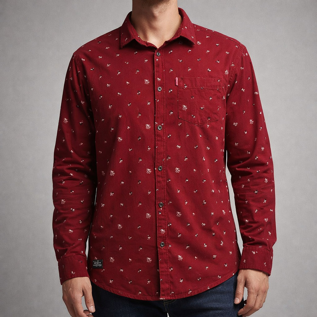 پیراهن مردانه کتان کشی اروپایی اورجینال سایز m |  استوک مارک باز