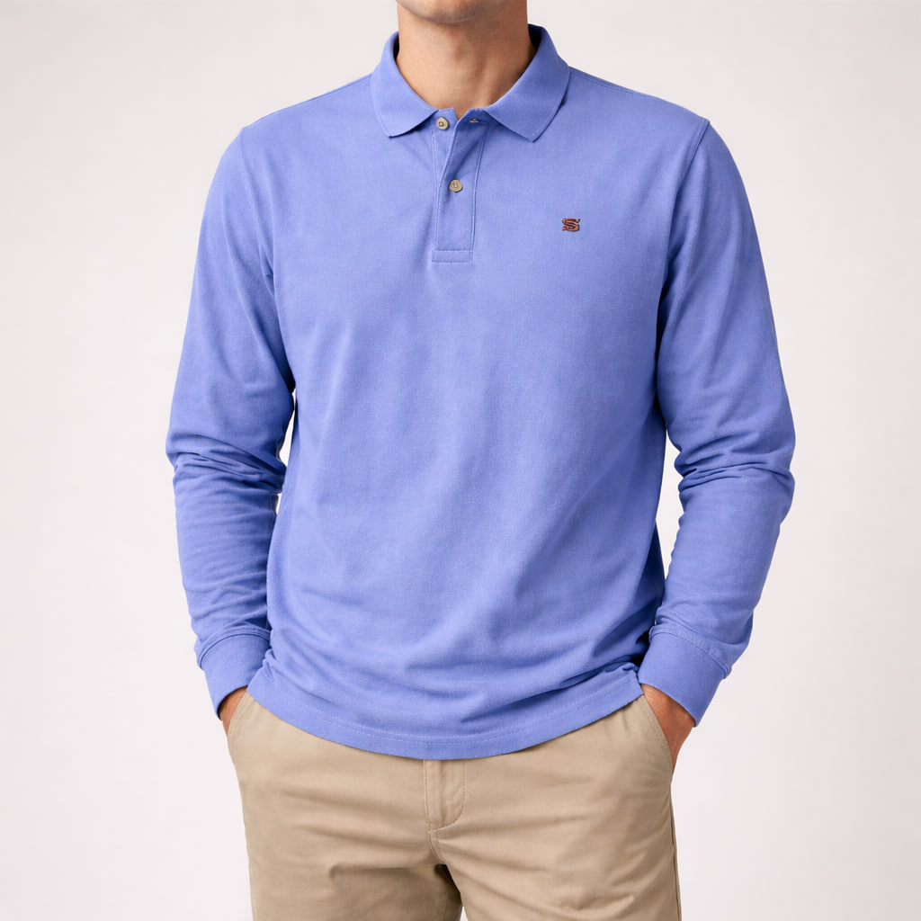 پولوشرت آستین‌بلند G-STAR RAW مردانه | استوک اورجینال سایز XL-ستوک مارکباز