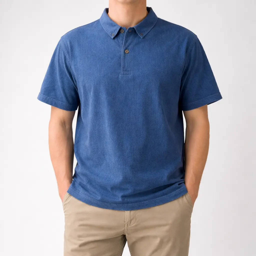 تیشرت جین یقه‌دار ASOS مردانه |  استوک اورجینال- سایز XL-استوک مارکباز