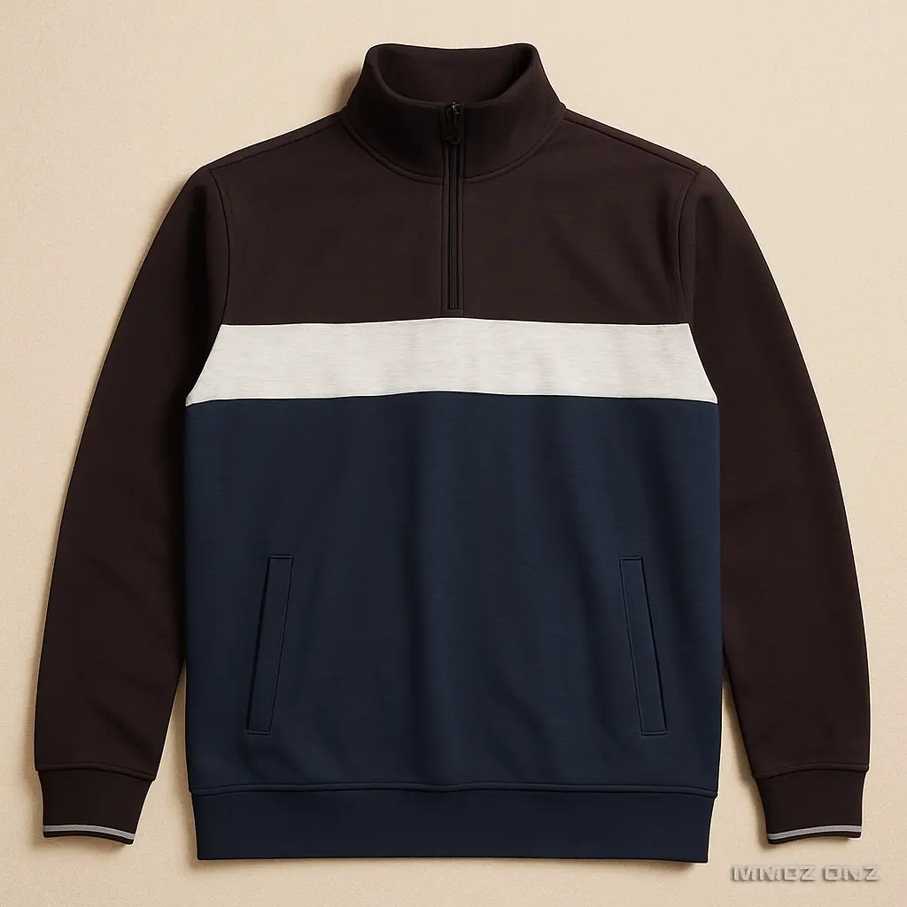 سویشرت مردانه نیم‌زیپ | اورجینال استوک مارکباز