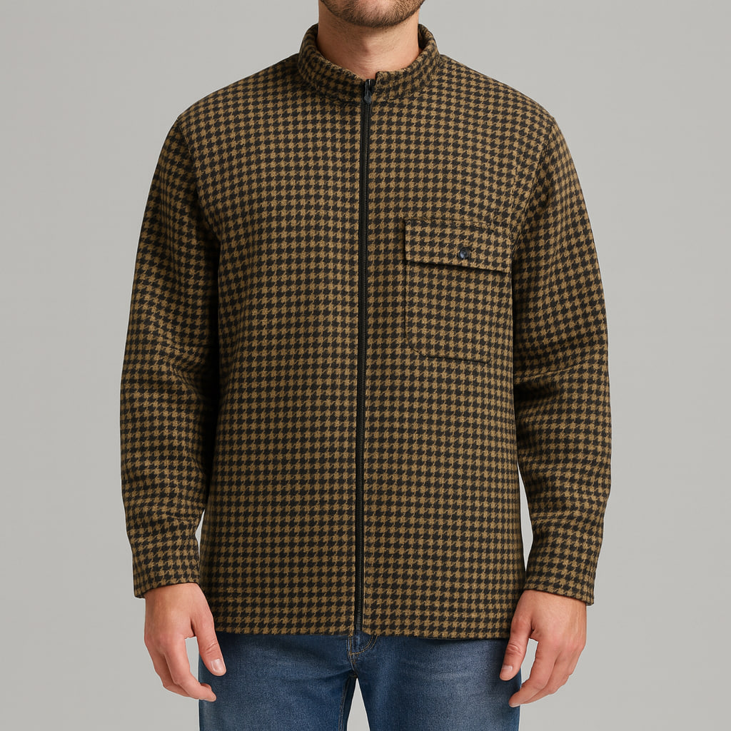 پیراهن تمام زیپ مردانه استوک اورجینال boohooMAN | استوک مارک باز