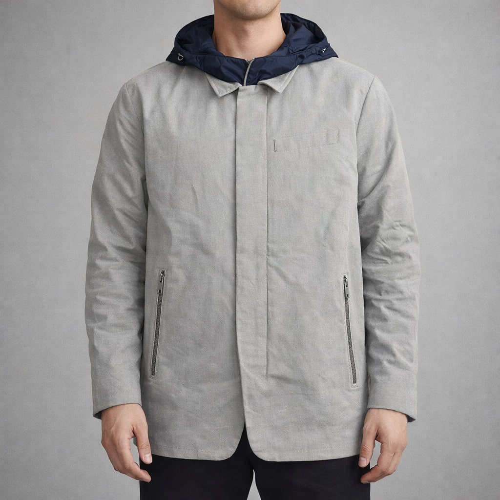 کاپشن مردانه استوک ارجینال ZARA ساخت مراکش-سایزL-استوک مارکباز