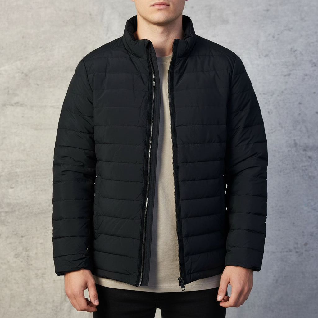 کاپشن پر طبیعی MENEM مردانه | گرم، سبک و اورجینال – استوک مارک باز