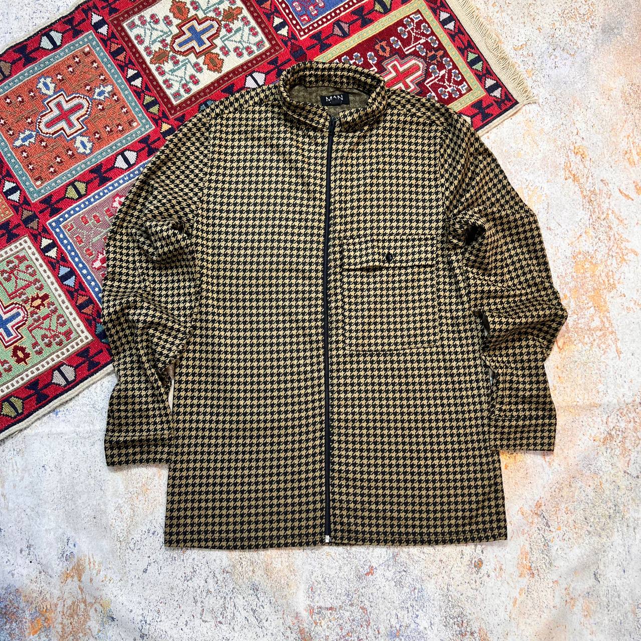 پیراهن تمام زیپ مردانه استوک اورجینال boohooMAN | استوک مارک باز