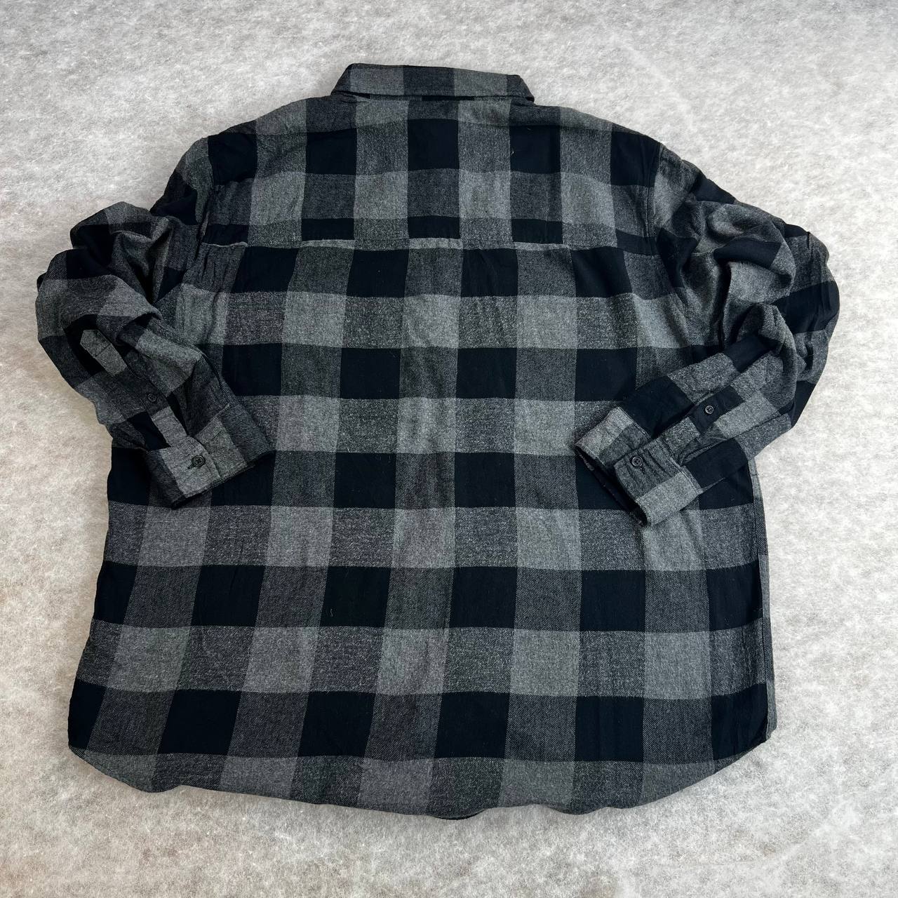 پیراهن پشمی چهارخانه مردانه  استوک اورجینال-H&M | سایز XL | استوک مارکباز