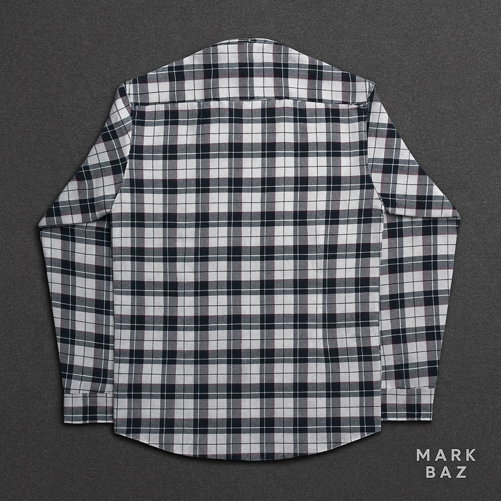 پیراهن پشمی نازک چهارخانه ریور آیلند | استوک اورجینال از استوک مارکباز