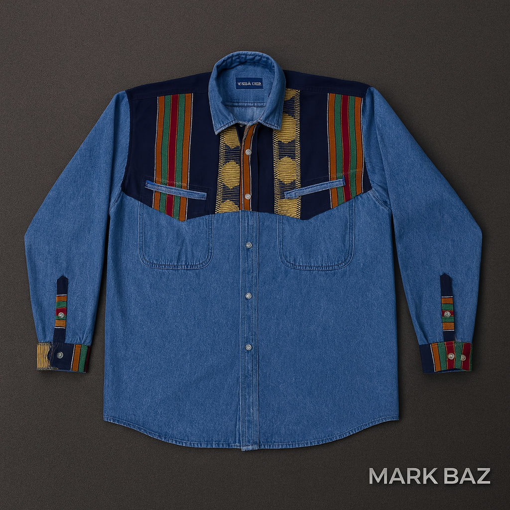 پیراهن لی وینتیج مردانه طرح وسترن | استوک اورجینال از استوک مارکباز