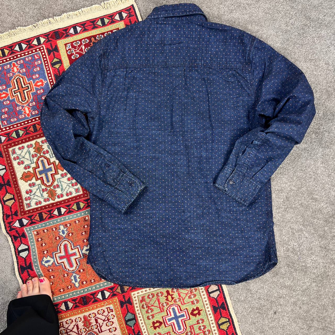 پیراهن جین مردانه استوک اورجینال | طرح‌دار | استوک مارک باز