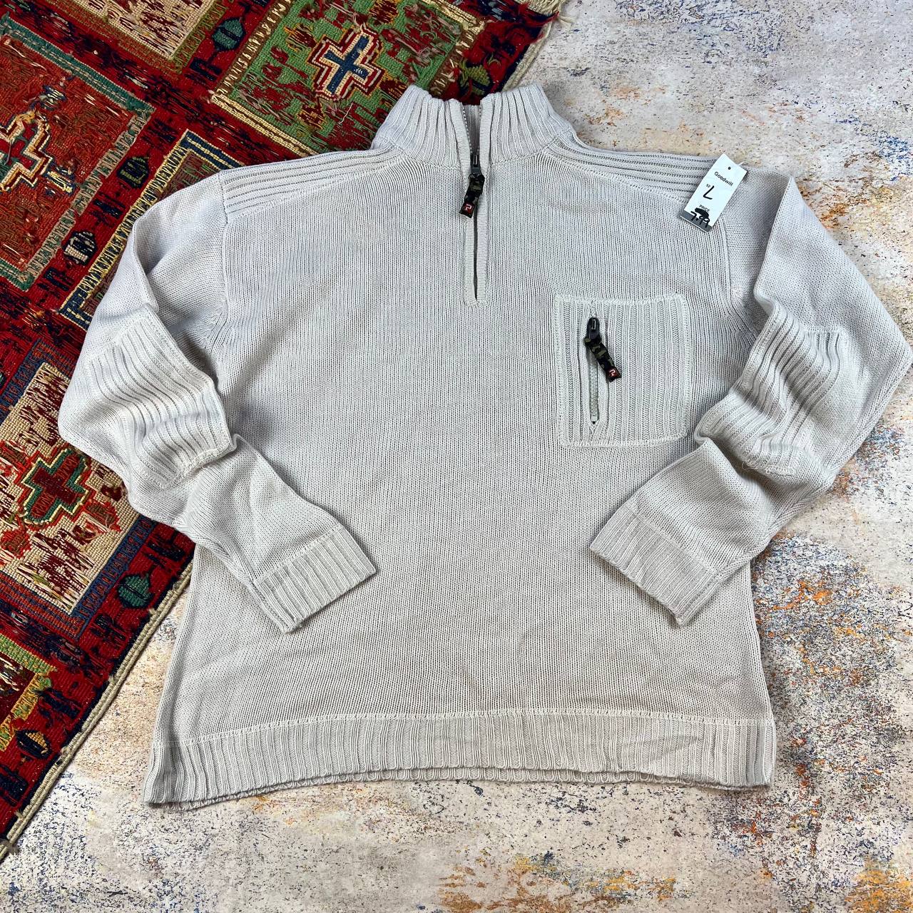 بافت نیم‌زیپ مردانه استوک اورجینال PLUGG -سایز لارج- استوک مارکباز