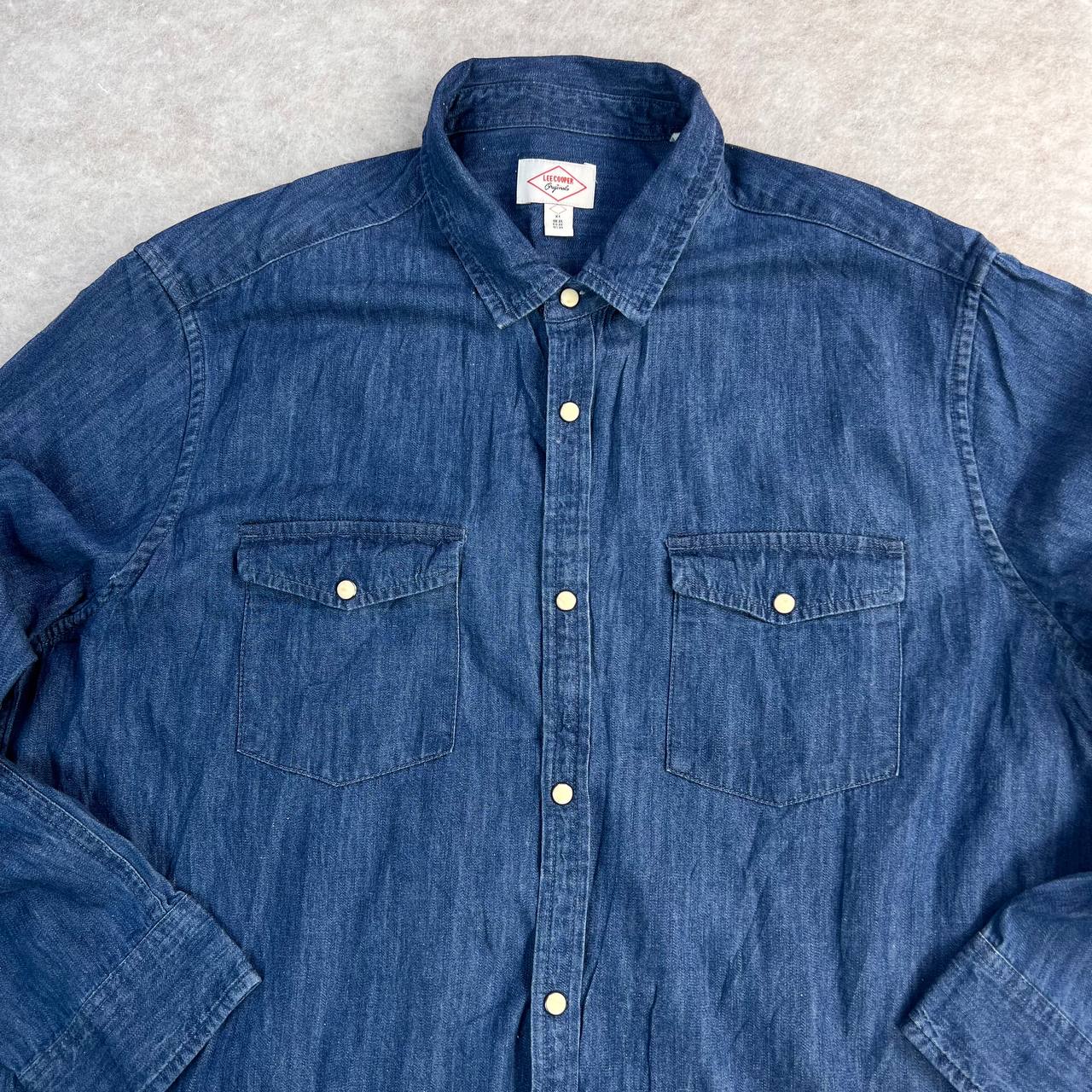 پیراهن جین مردانه اورجینال Lee Cooper استوک | سایز XL | استوک مارک باز