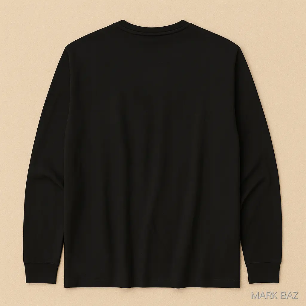 تی‌شرت آستین‌بلند مردانه SORBINO مشکی استوک اورجینال