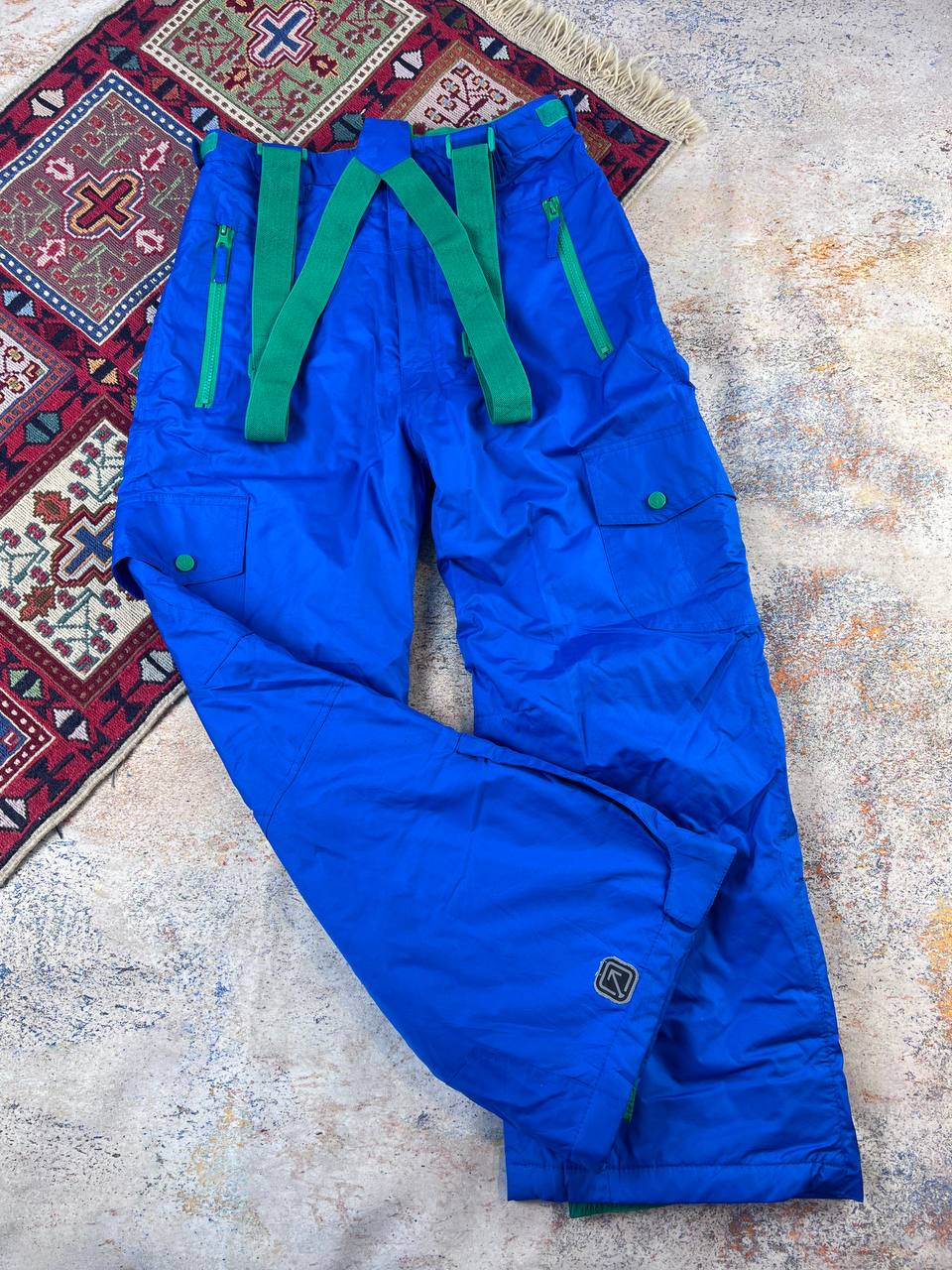 شلوار اسکی اورجینال  آبی استوک اروپایی | بند دوبل -استوک مارک باز