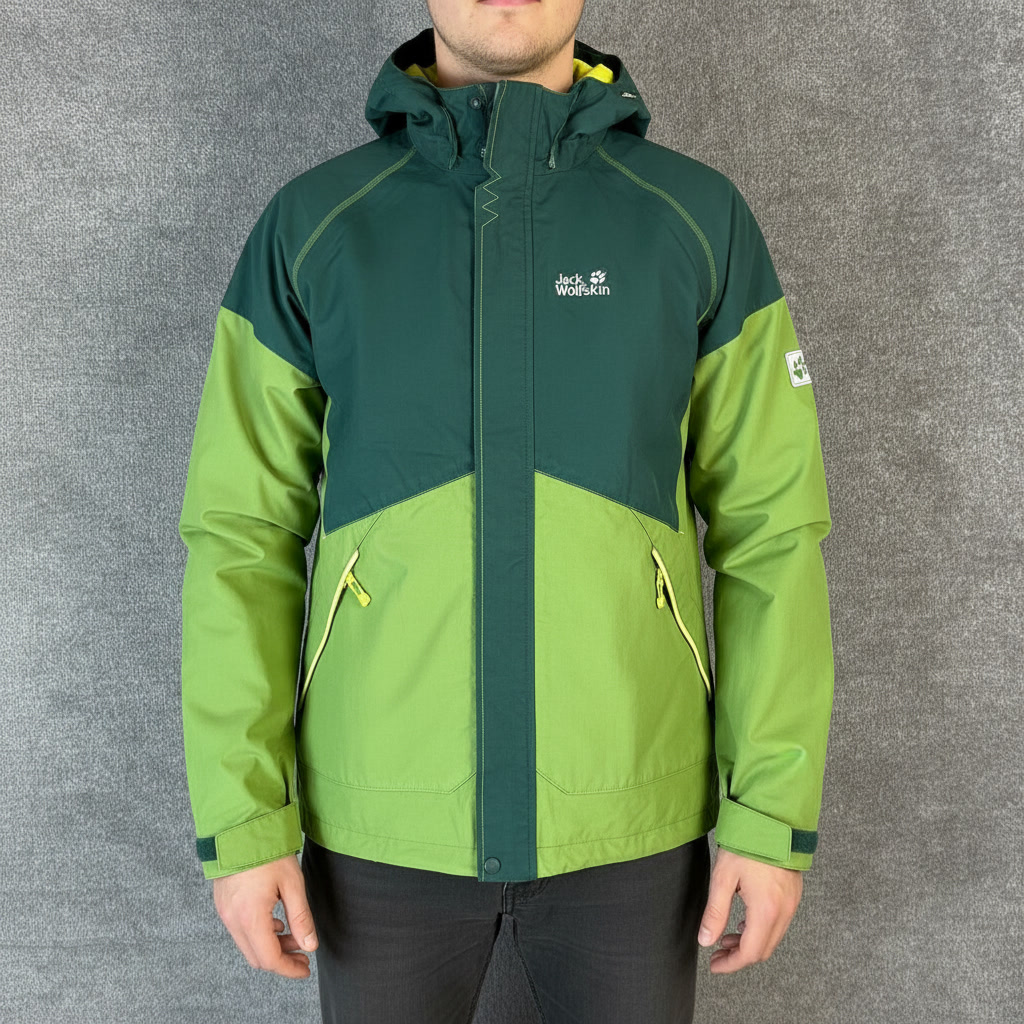 کاپشن اورجینال Jack Wolfskin سبز  استوک ساخت ویتنام