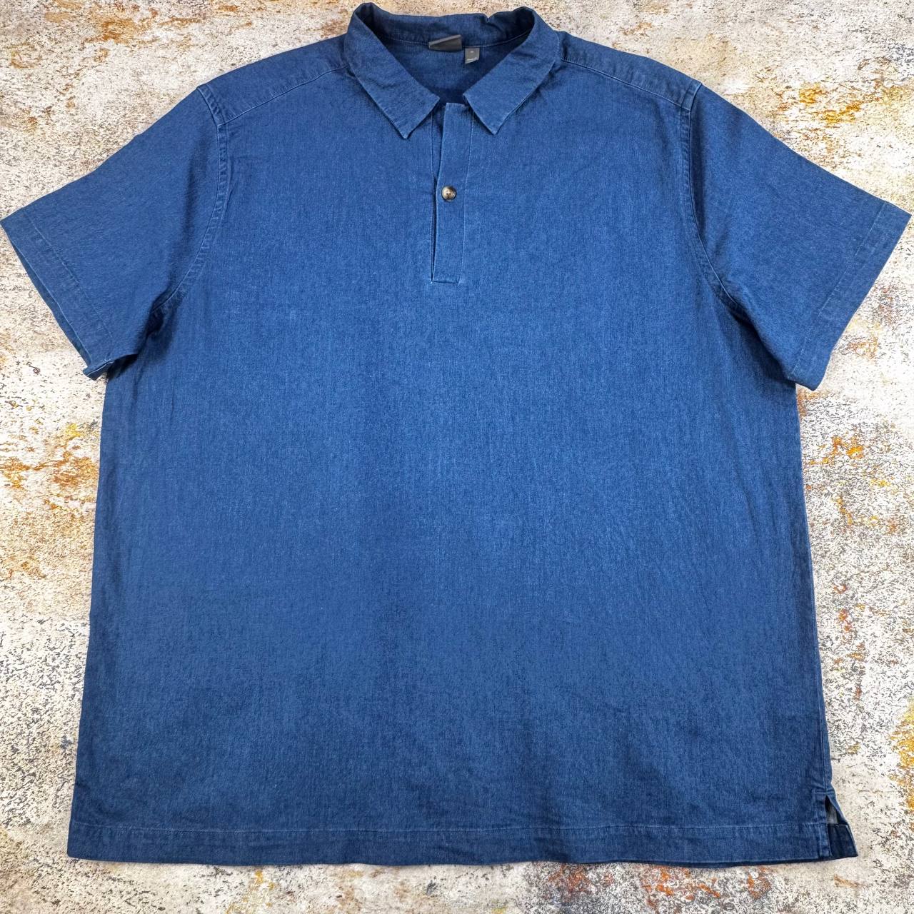 تیشرت جین یقه‌دار ASOS مردانه |  استوک اورجینال- سایز XL-استوک مارکباز