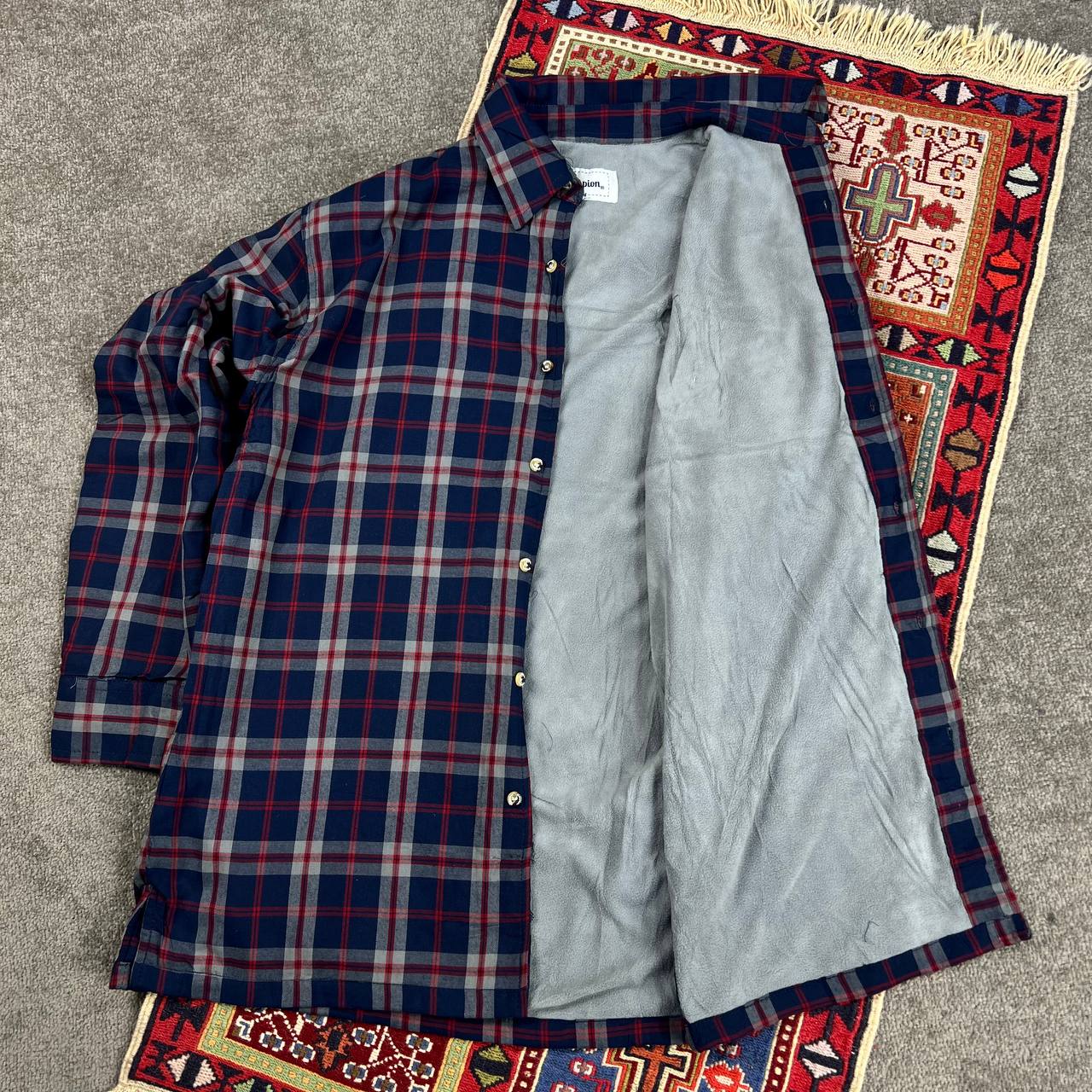 پیراهن پشمی آستردار مردانه چمپیون سایز XL استوک اورجینال | استوک مارکباز