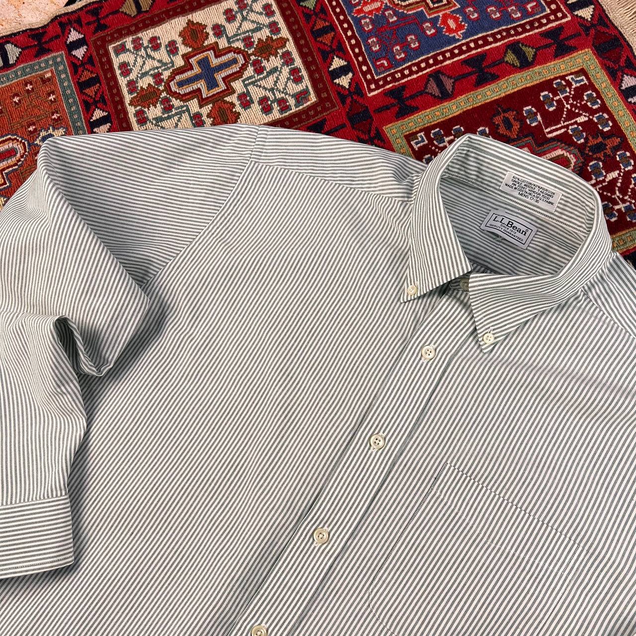 پیراهن مردانه راه‌راه L.L.Bean سایز XXL | استوک اورجینال – استوک مارک باز