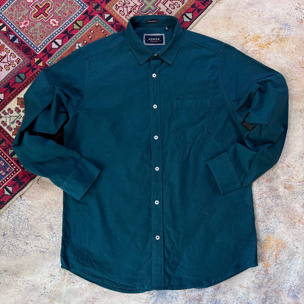 پیراهن مردانه برند ADNOX استوک اورجینال- سایز XL | پنبه خالص-استوک مارکباز