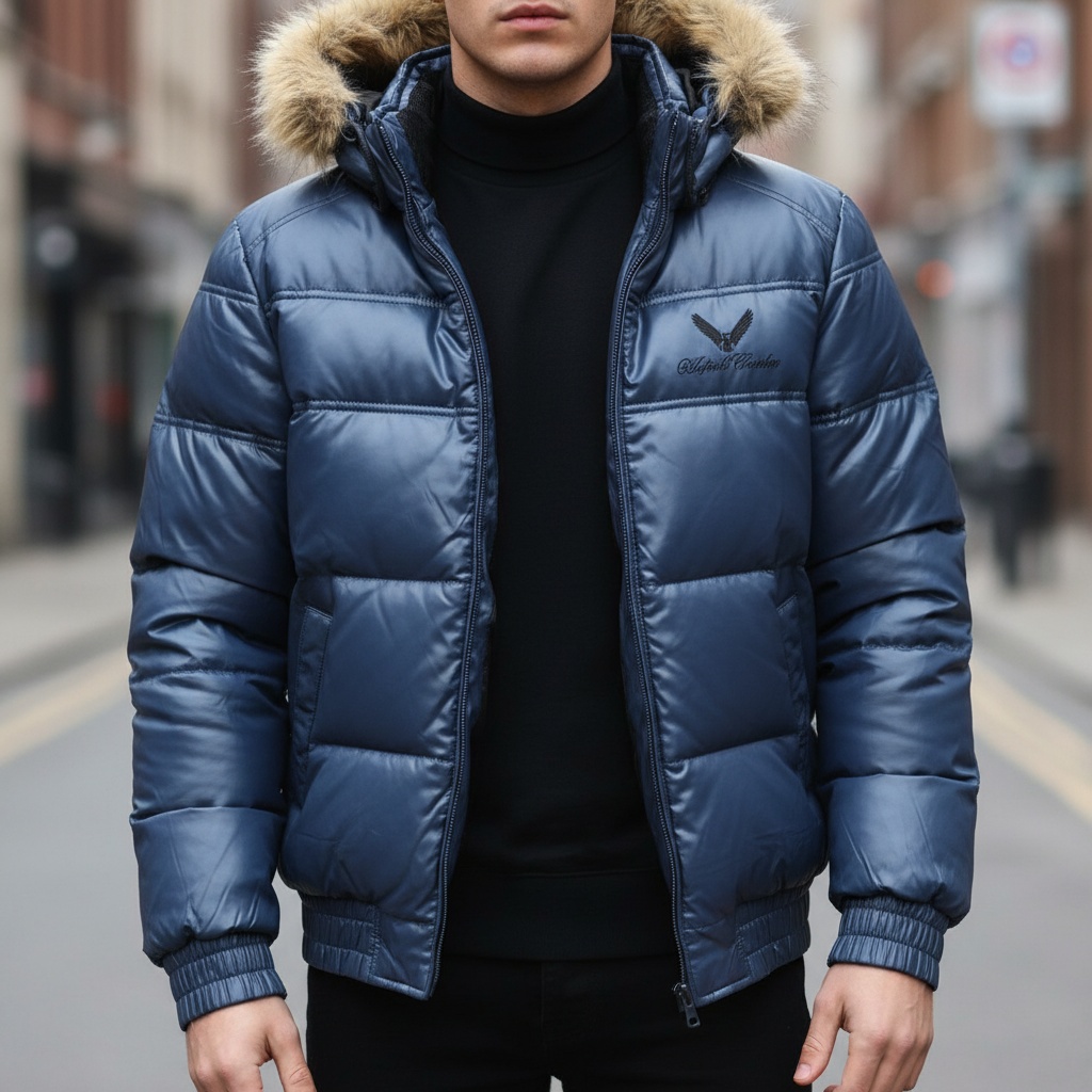 کاپشن پفی کره‌ای Omphalos؛ پر طبیعی |  اورجینال استوک مارکباز