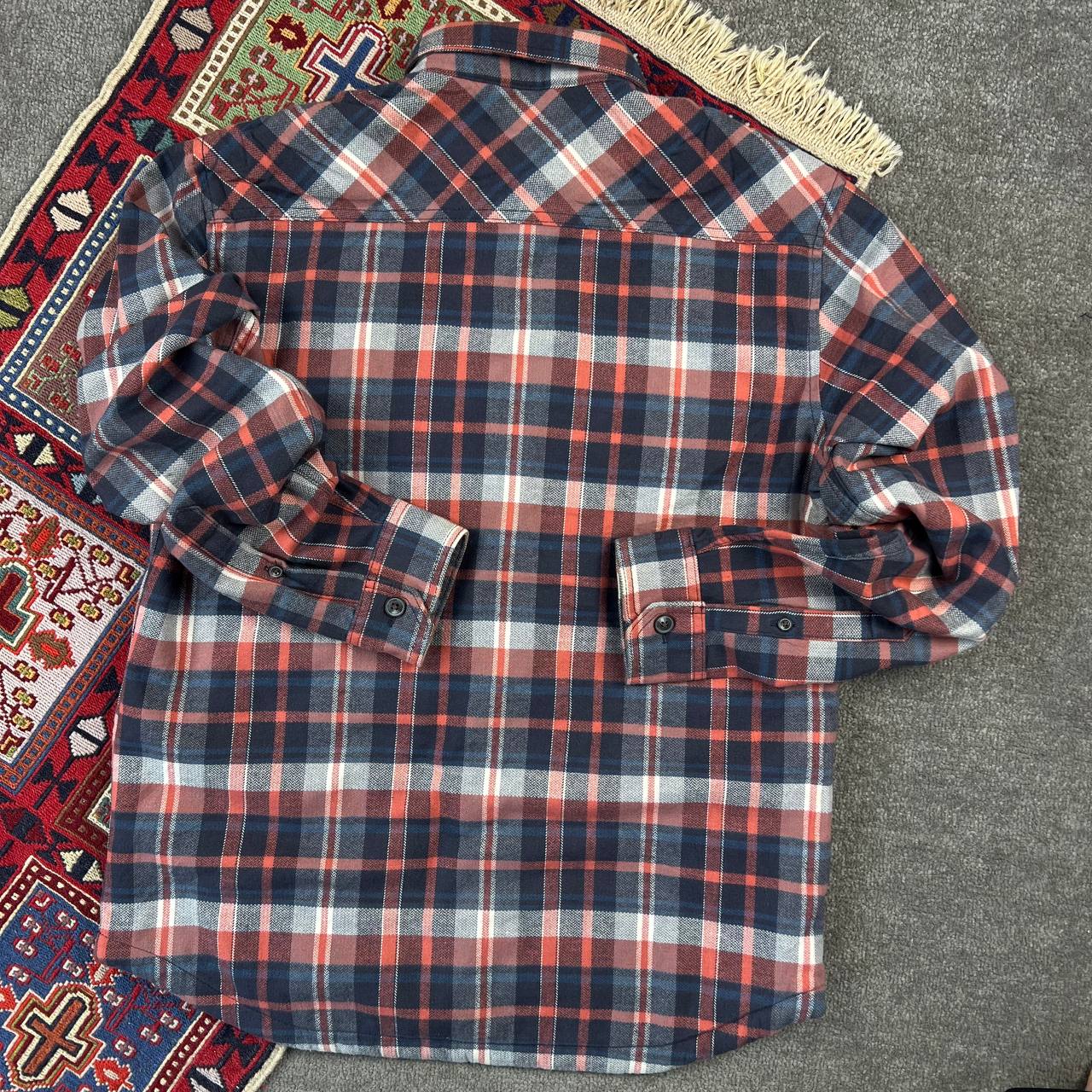 پیراهن پشمی داخل خز مردانه برند M&S استوک اورجینال | سایز M-استوک مارکباز