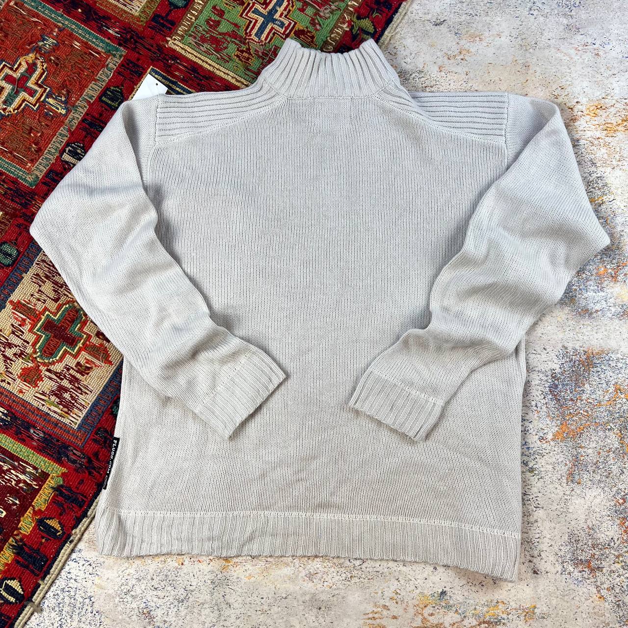 بافت نیم‌زیپ مردانه استوک اورجینال PLUGG -سایز لارج- استوک مارکباز