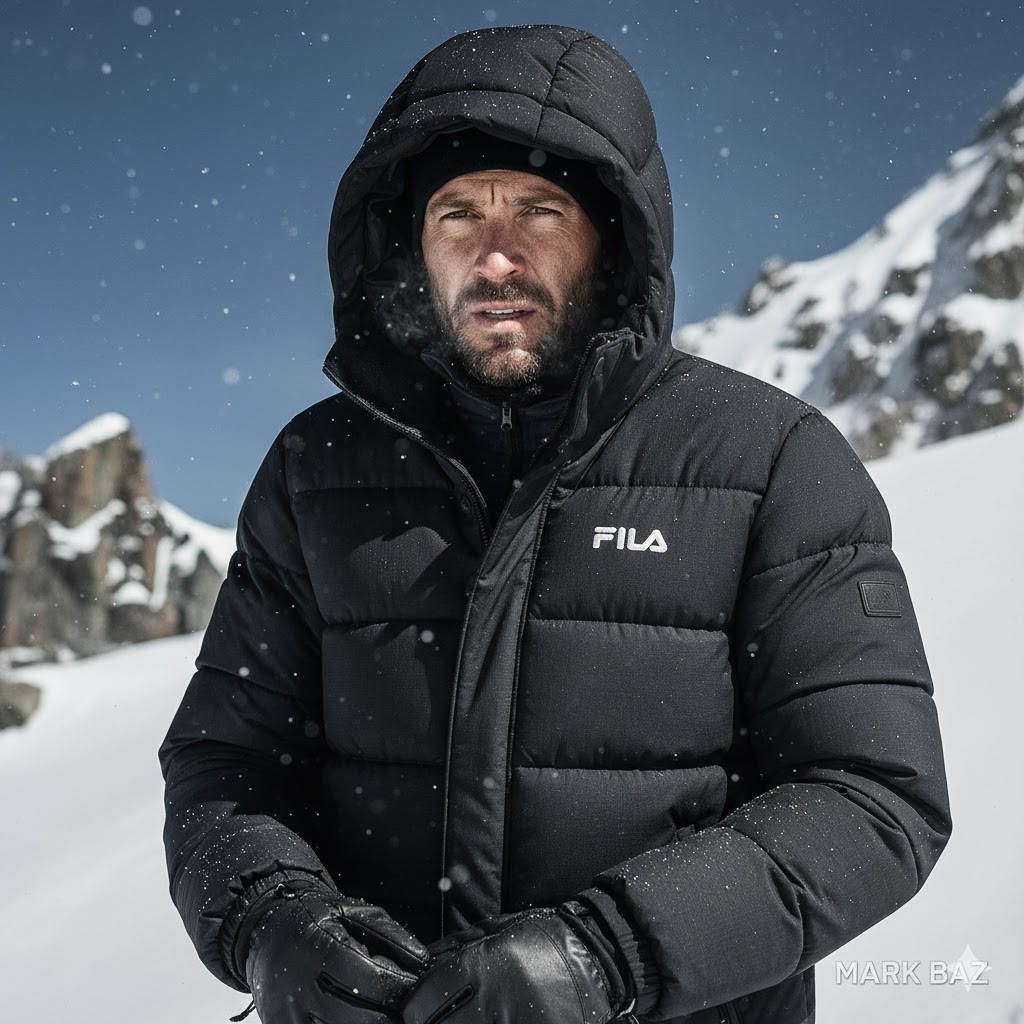 کاپشن استوک اورجینال هیمالیا نوردی FILA ایتالیا؛ سایز لارج