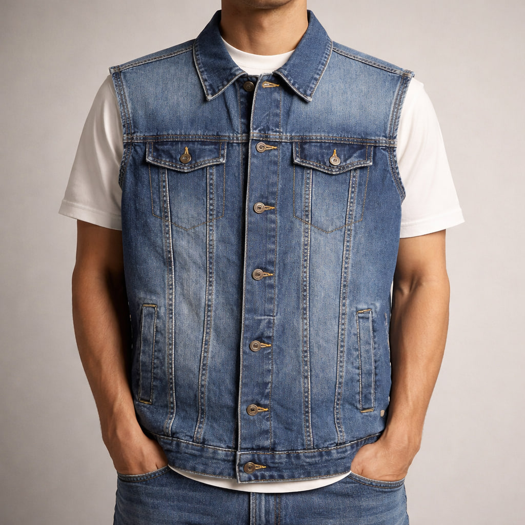 جلیقه جین مردانه و زنانه اورجینال Splash | خرید استوک مارکباز