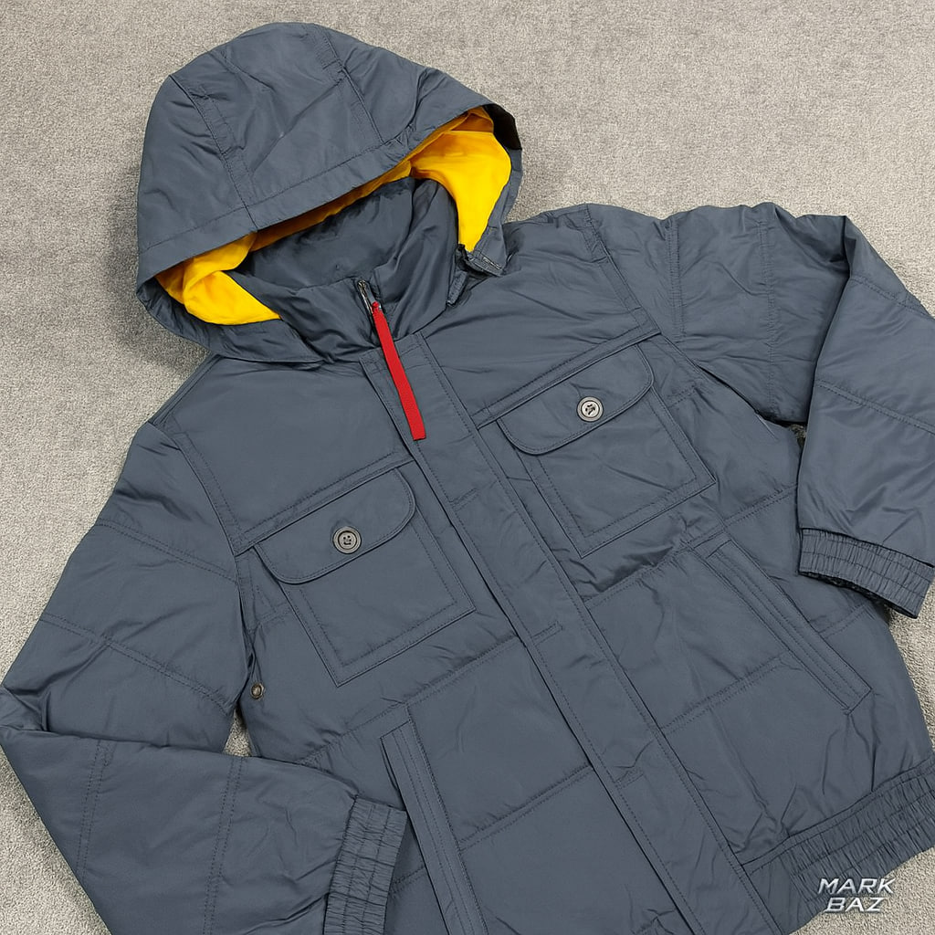 کاپشن مردانه Tailor & Son سرمه‌ای با آستر زرد | اورجینال و شیک