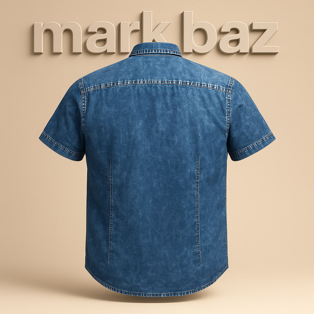 خرید پیراهن جین (لی) مردانه آستین کوتاه آبی برند Max سایز XL – اورجینال، ضخیم و مقاوم، مناسب استایل اسپرت و روزانه با ضمانت اصالت از فروشگاه استوک مارک باز