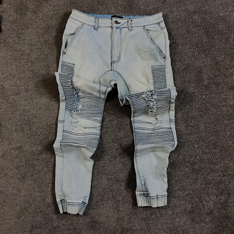 خرید شلوار جین اورجینال مدل جاگوار فیت( گدایی) برند factorie استرالیا