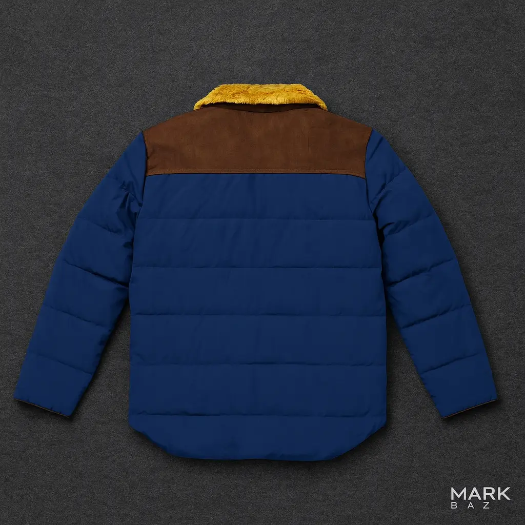 کاپشن پر مردانه Pull&Bear Heritage با یقه خزدار و طراحی وینتیج