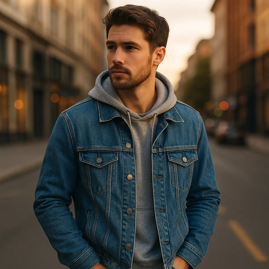 کاپشن جین مردانه؛ استایلی که هیچ‌وقت از مد نمی‌افتد