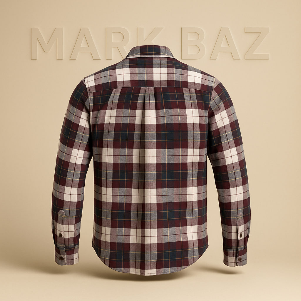 "پیراهن مردانه چهارخانه پشمی Max آستین بلند سایز مدیوم | پارچه گرم و مقاوم با ضمانت اورجینال بودن"