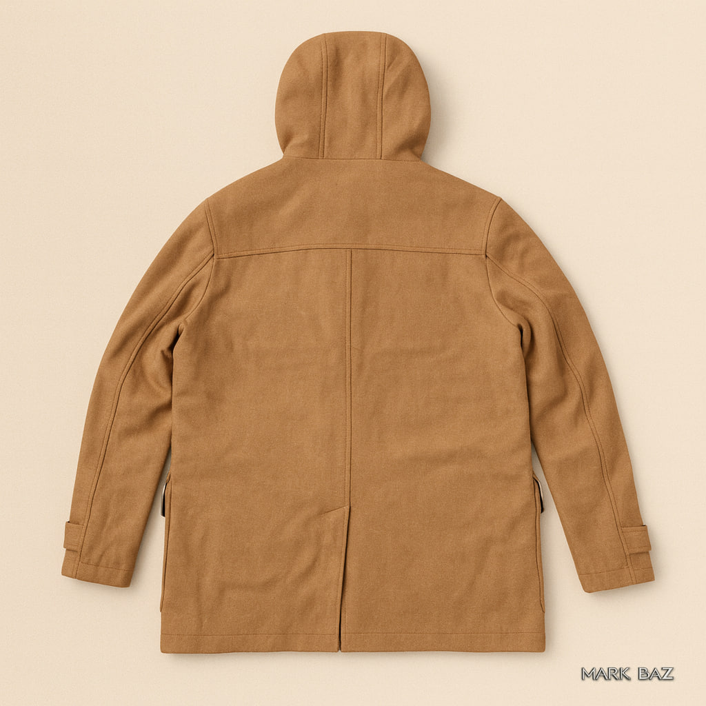 کت پشمی قهوه‌ای Cedar Wood State مدل دوگل سایز L