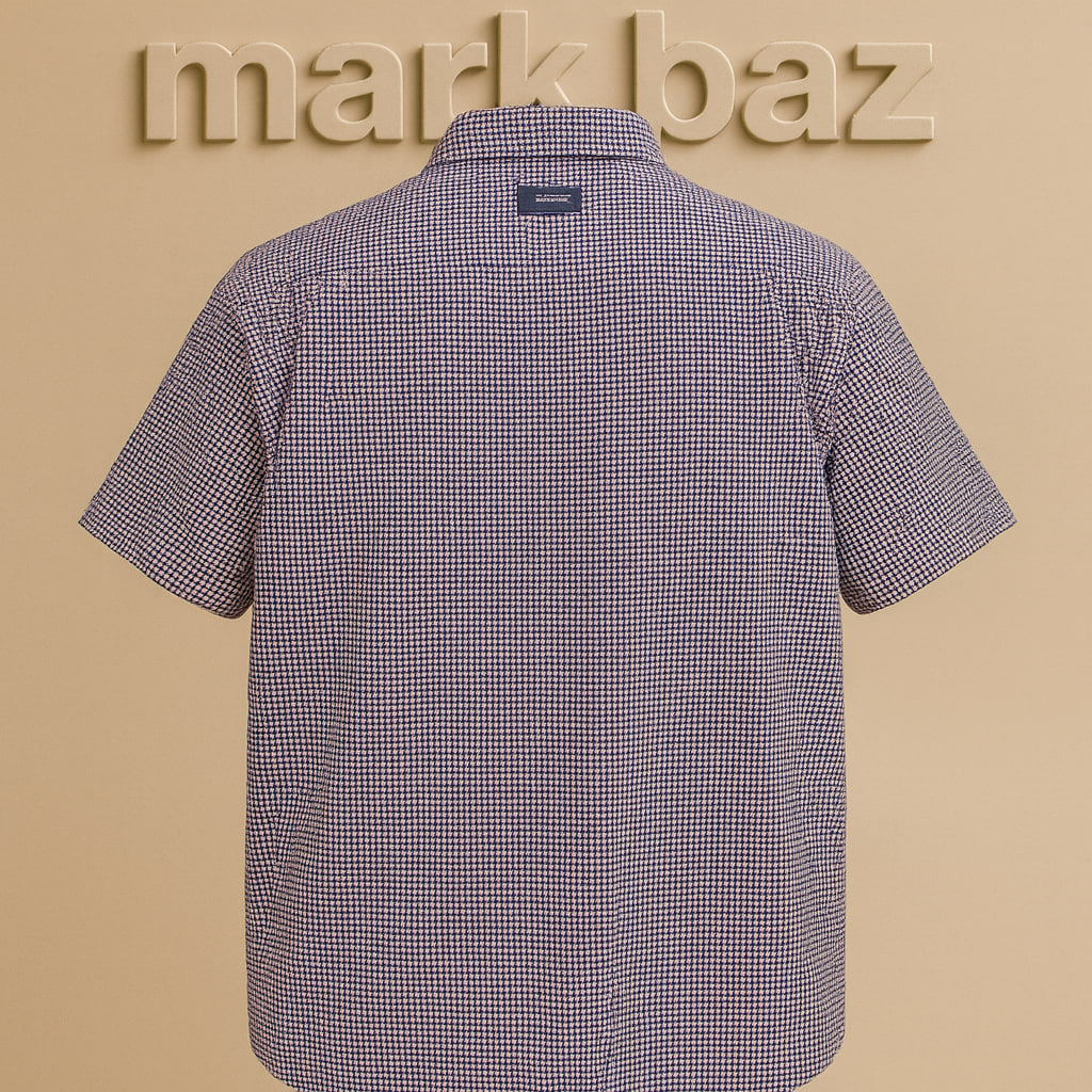 پیراهن مردانه اورجینال آلمانی CASA MODA استین کوتاه نخی (ساخت بنگلادش) سایز XL