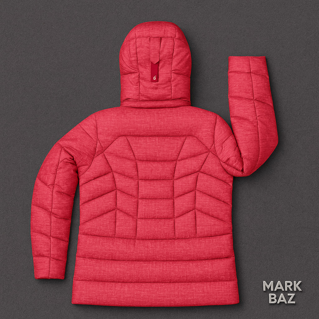 کاپشن کوهنوردی پر  زنانه Williamsburg Outdoor Life سایز 100 – گرم، سبک و اورجینال