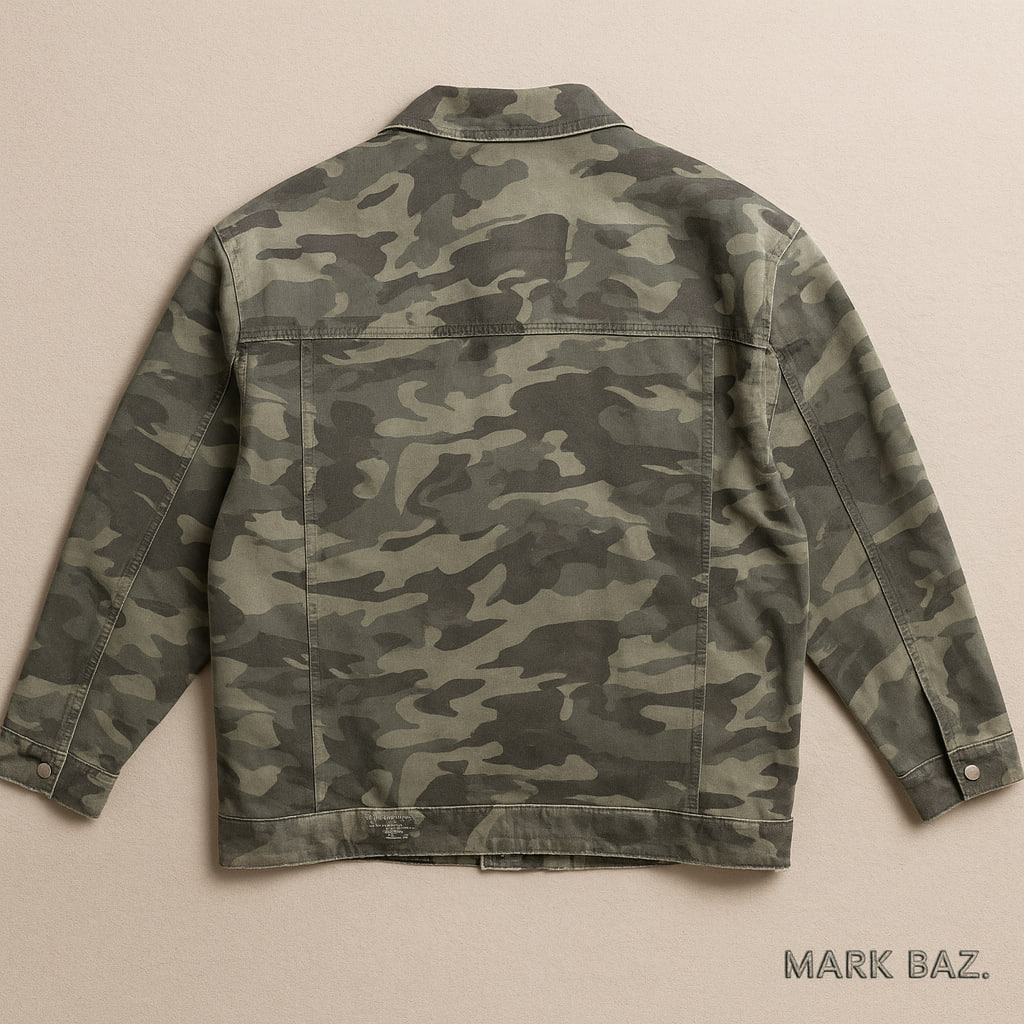 کت جین ارتشی زارا ZARA Z1975 DENIM یونی‌سکس (اورجینال با گلدوزی و کاتالوگ معتبر)