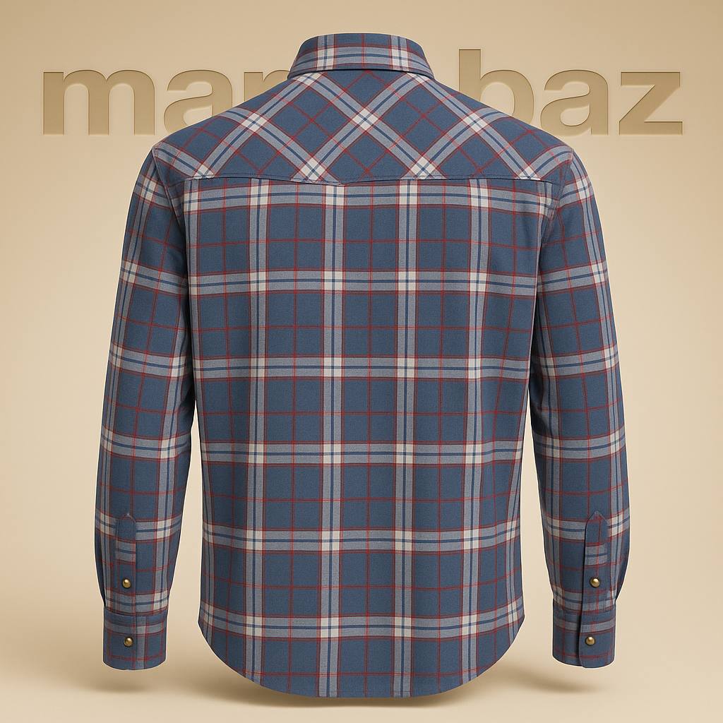 پیراهن چهارخانه وسترن Wrangler RED مردانه | کیفیت بالا با قیمت اقتصادی