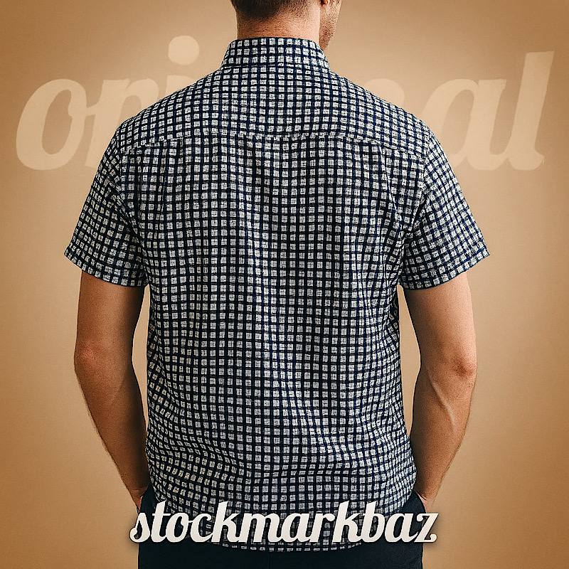 پیراهن آستین کوتاه مردانه استوک اورجینال
