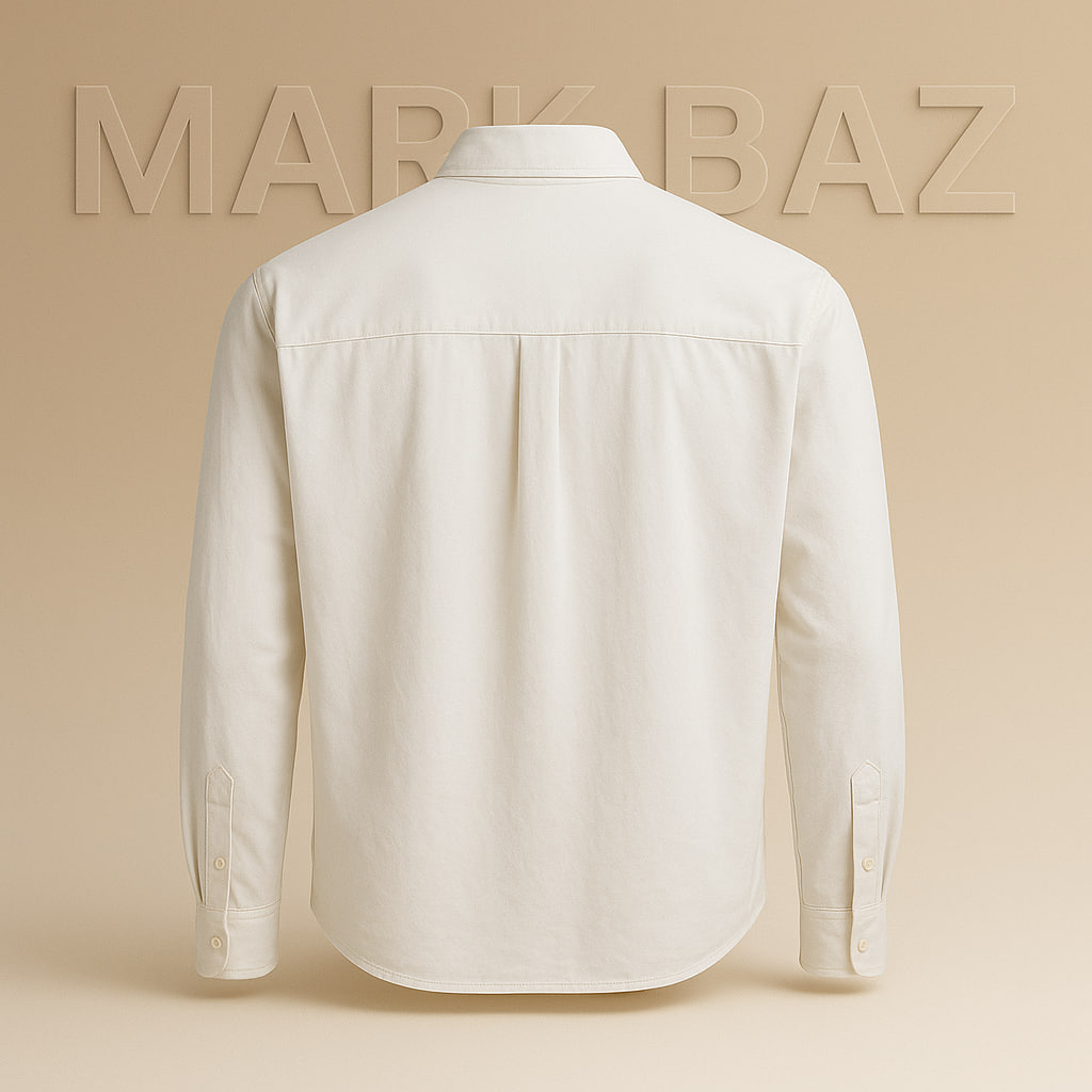 "خرید پیراهن جین سفید اصل زارا مردانه | در حد آکبند استوک مارکباز"