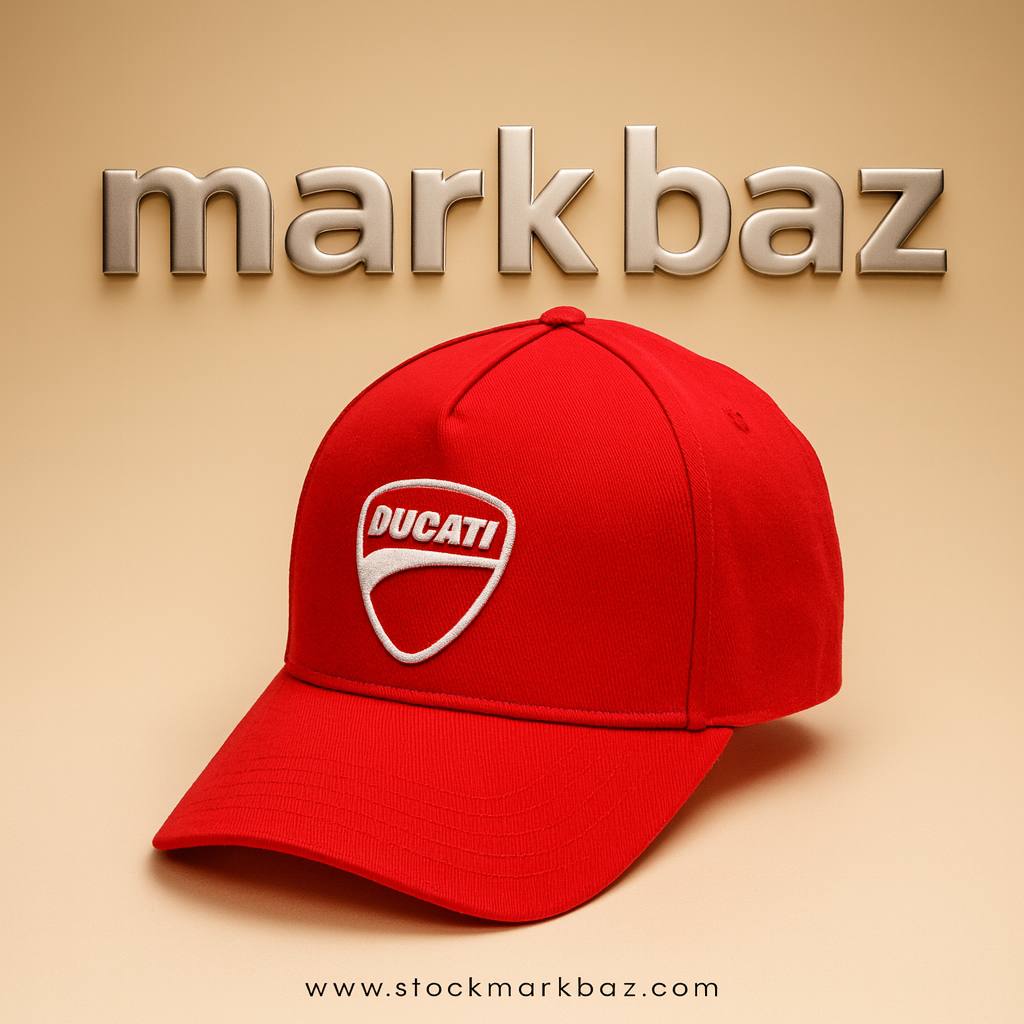 کلاه اسپرت اورجینال Ducati مدل قرمز نخی فری‌سایز | خرید با ضمانت از استوک مارک باز