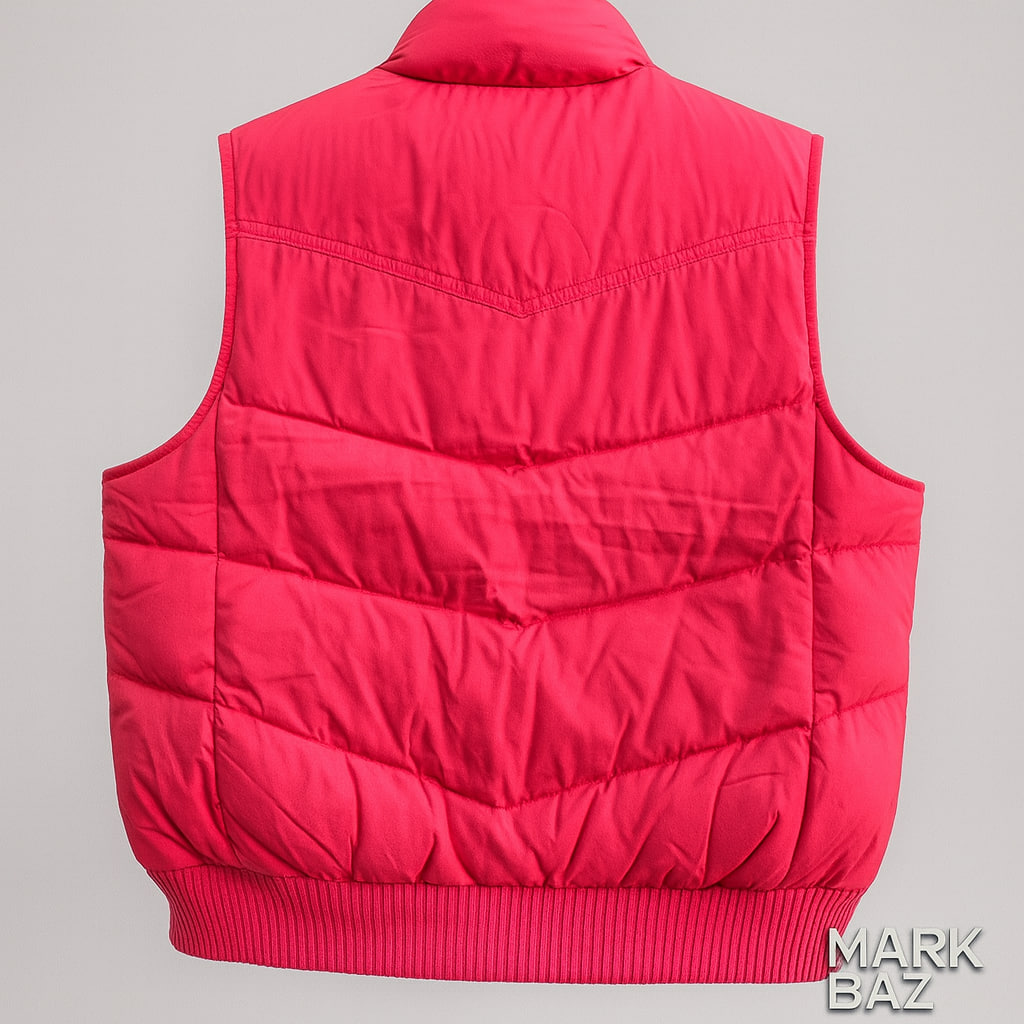 جلیقه پافر اورجینال GAP قرمز مردانه و زنانه  سایز لارج – سبک، گرم و ضدباد