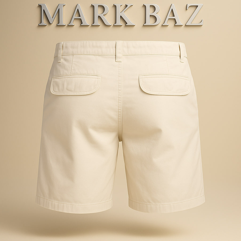 شلوارک کتان مردانه شیری و کرم Cotton Traders انگلیسی  اورجینال سایز 32 ساخت بنگلادش | مناسب کوهنوردی و طبیعت‌گردی