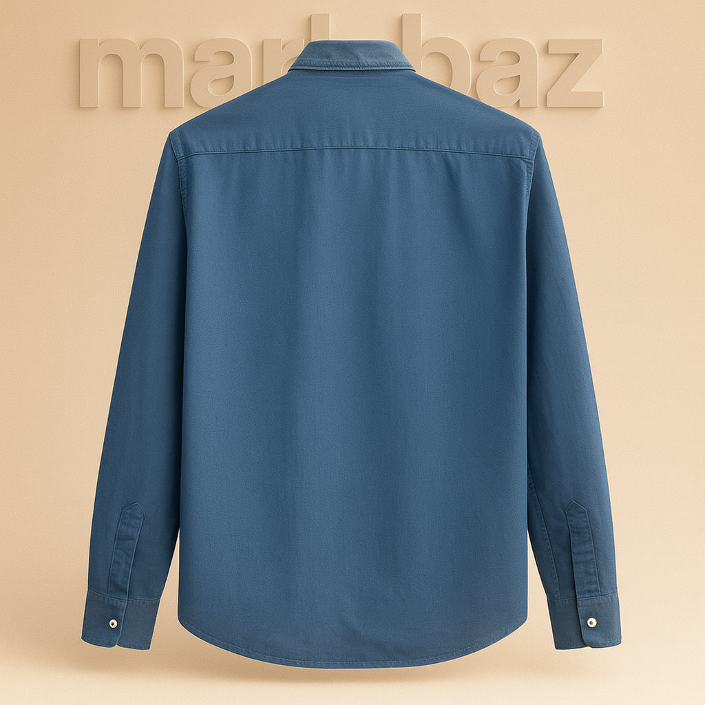 "پیراهن مردانه Zara اصل ساخت ترکیه مدل کتان چهارفصل آبی شسته‌شده، مناسب استایل اسپرت و روزانه با ضمانت اورجینال بودن"