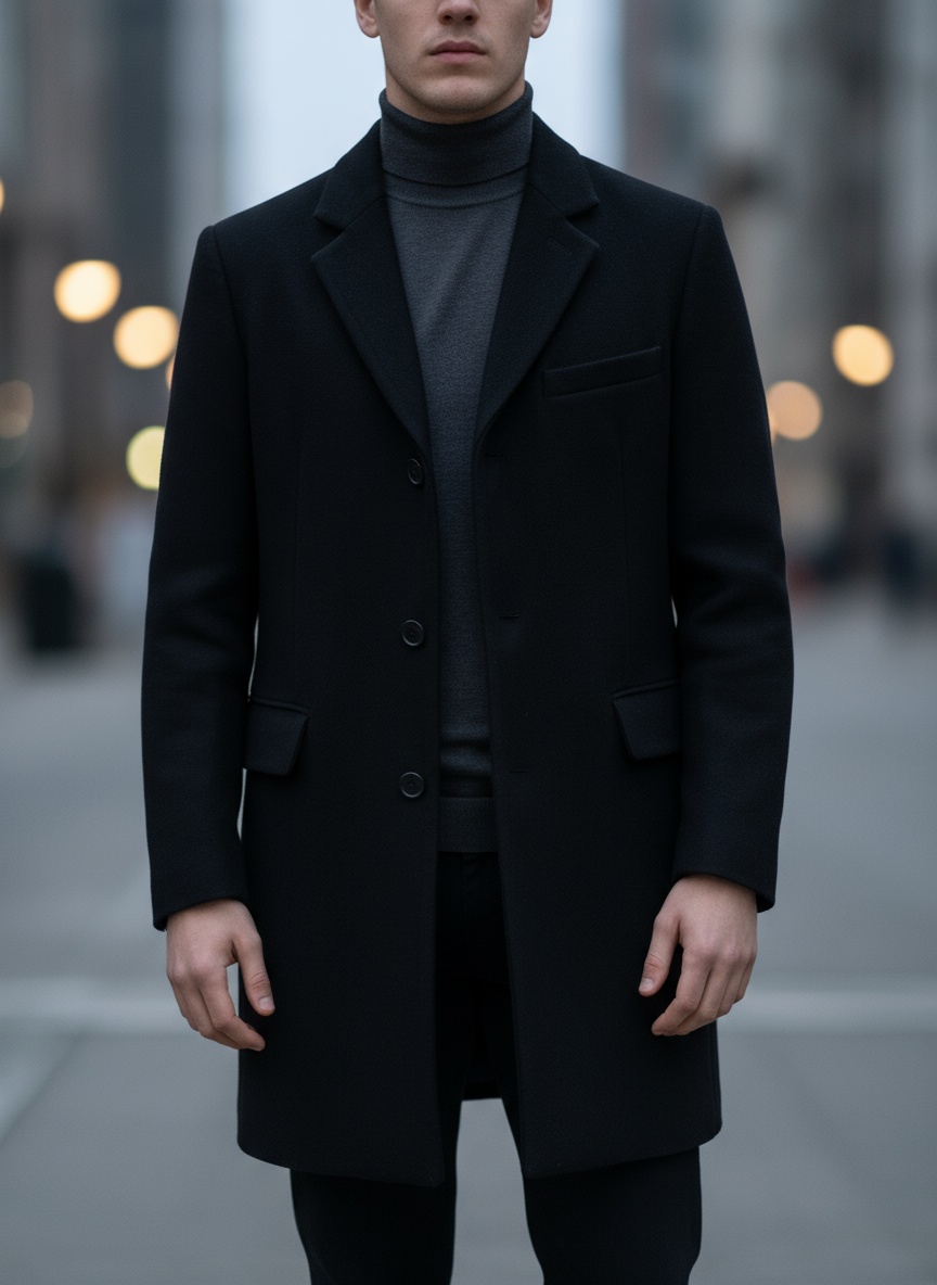 پالتو پشمی مردانه BRICE اورجینال  | استوک مارک باز