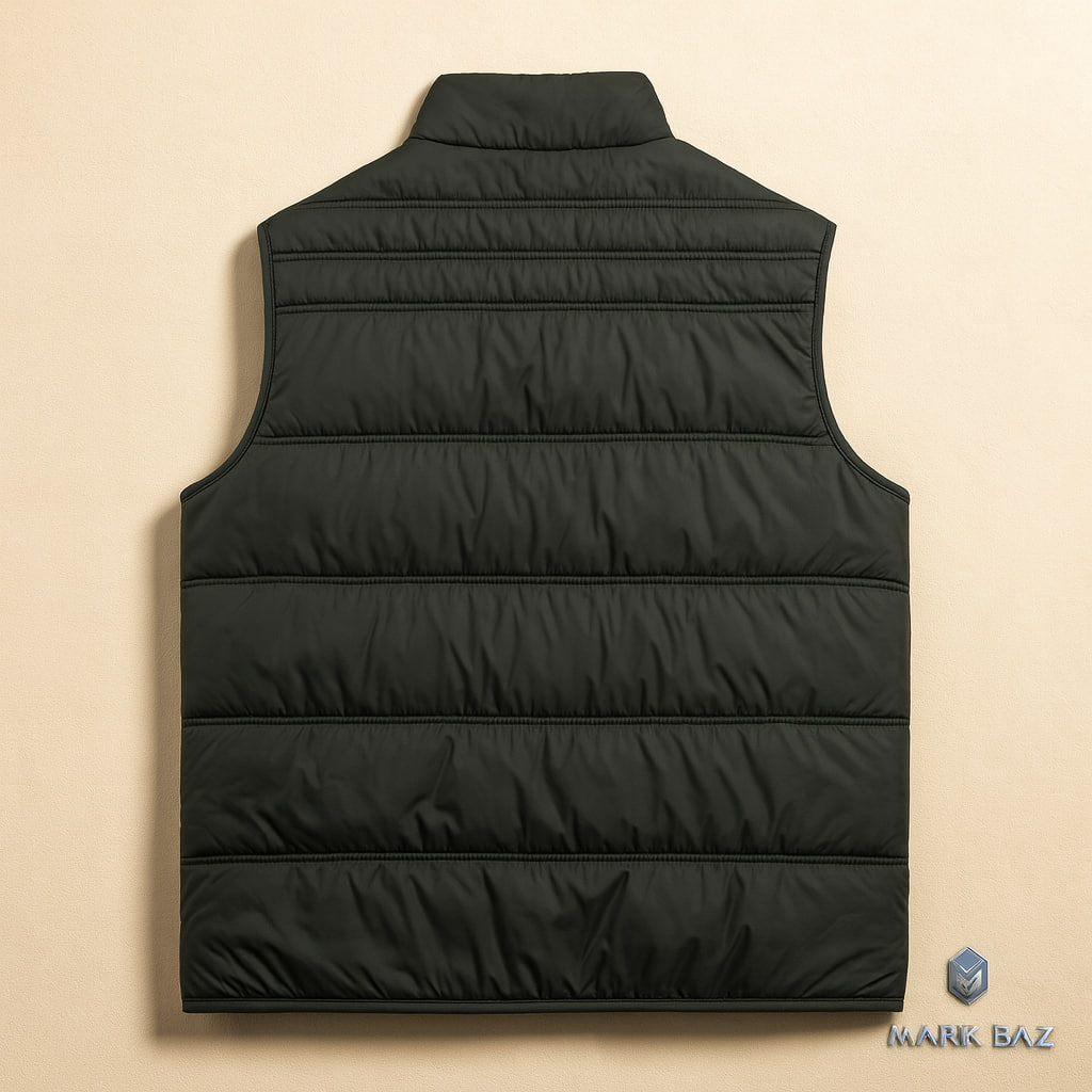 جلیقه پافر مردانه اورجینال سبز زیتونی سایز XL | سبک و مقاوم